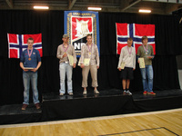 Fra venstre Petter Eide, Ingvald Søiland, Daniel Ueland, Espen Lindkvist og Erik Eide