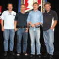 Norgesmestere for Monrad lag, fra venstre Bjørn Olav Ekren, Ulf Tundal, Arve Farstad og Bjørn Gulheim