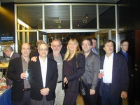 The Canadian-American-Icelandic team. Curtis Cheeks, Howard Weinstein, John Carruthers, Hjordis Eythorsdottir, Ralph Katz, Georg